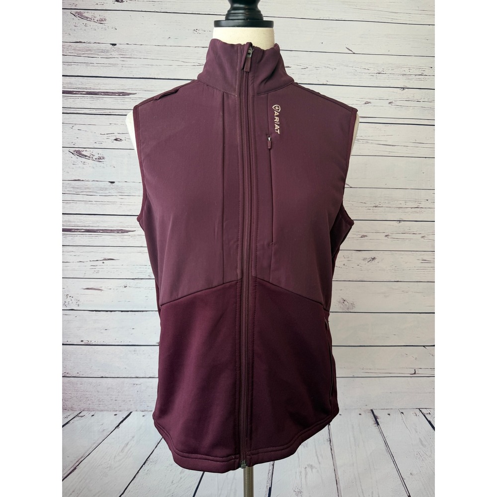 Ariat Sina Fleece Scrub Vest Medium Full Zip Durastretch 10041892 Womens Cowgirl